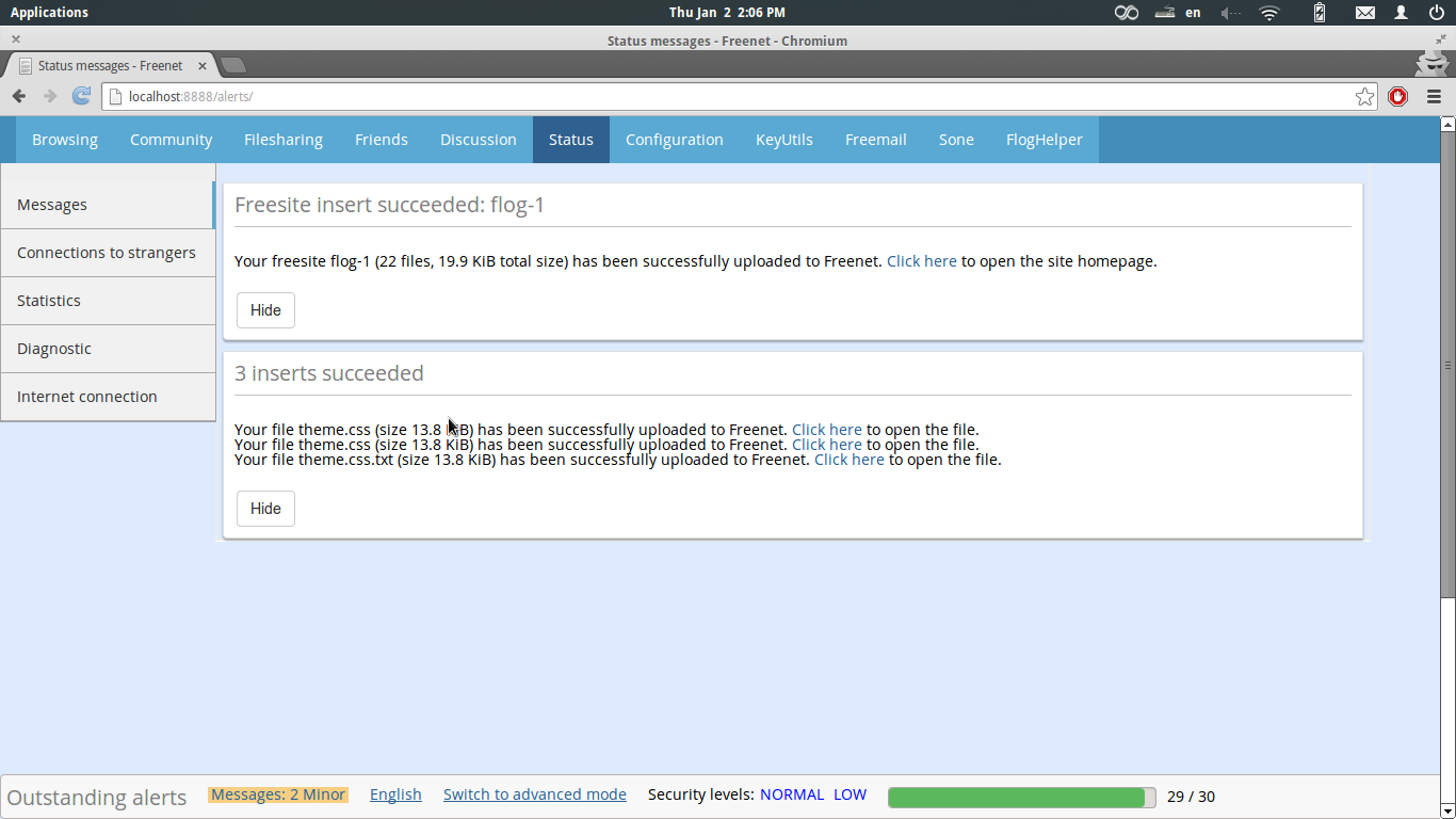 Status Interface