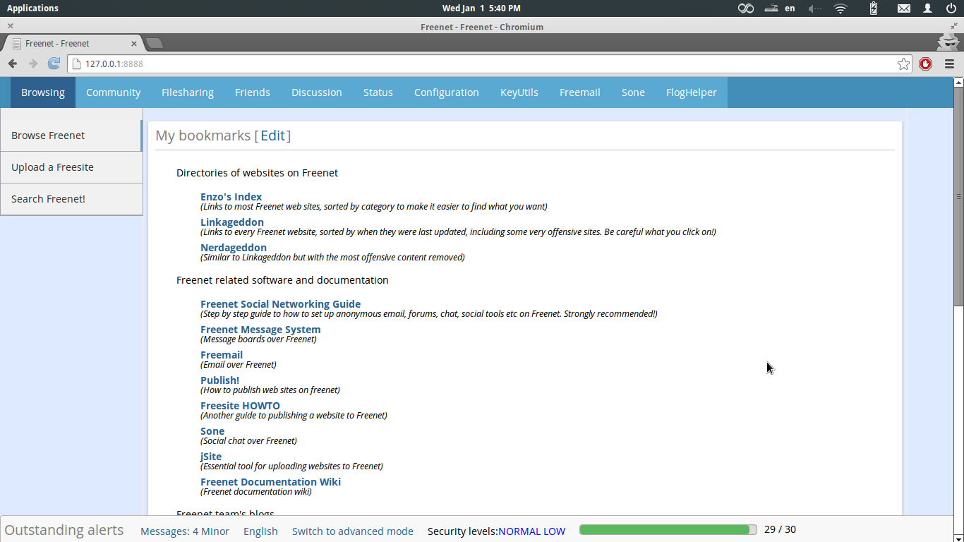 Startpage Interface